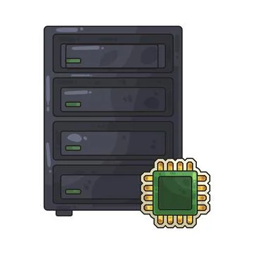 Server illustration イラスト素材