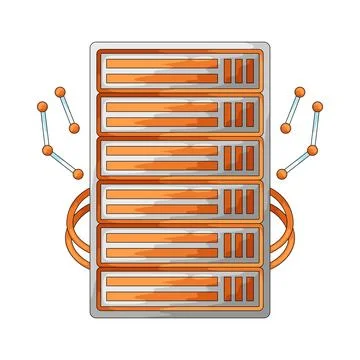 Server illustration 스톡 일러스트