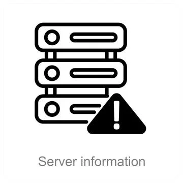 Server information Stock Illustration