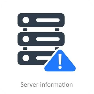 Server Information Stock Illustration