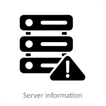 Server Information Stock Illustration