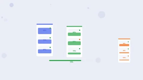 Server infrastructure corporate tech scene. Flat design light mode Stock Footage 342621435