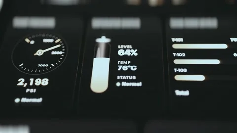 Server Infrastructure Operational Status Interface Stock Footage 340170749