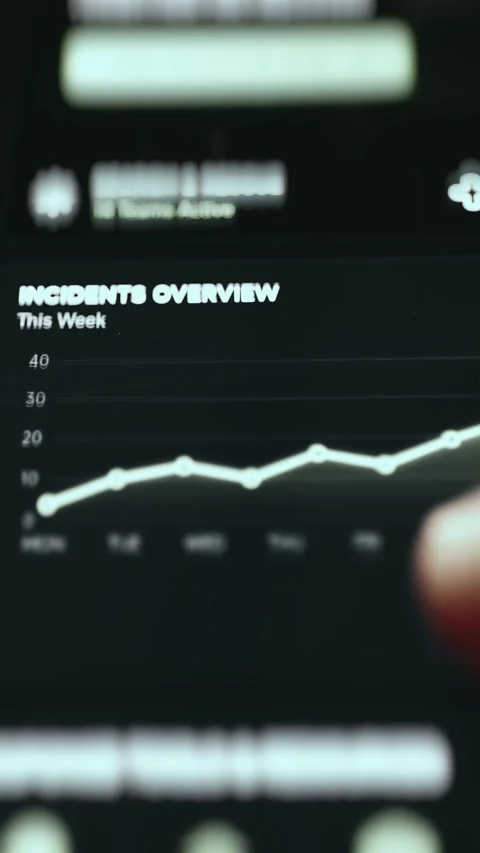 Server Infrastructure Sustainability Metrics Interface Stock Footage 340130383