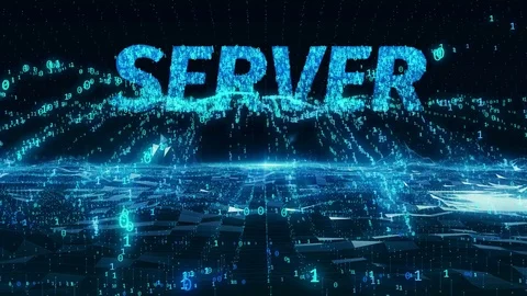 Server internet information mobile blue digital concept 4k uhd Video stock 72107565