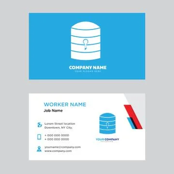Server key business card design Free Stock Illustration