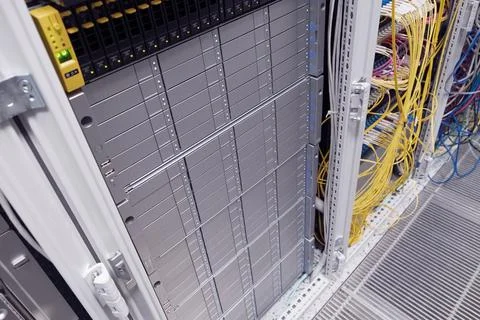 Server. Large data warehouse. Cloud disk. Foto stock