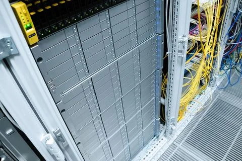 Server. Large data warehouse. Cloud disk. Foto stock