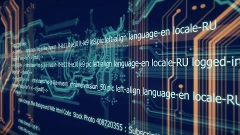 Server load html code Stockillustratie