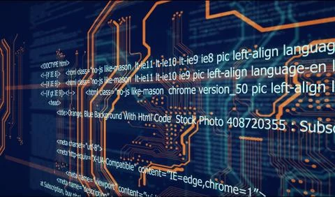 Server load html code Stock Illustration