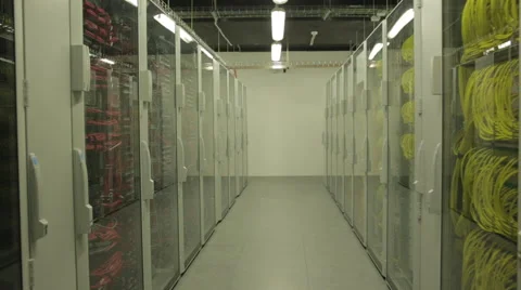 Server a lot of servers Stock Footage 44405604