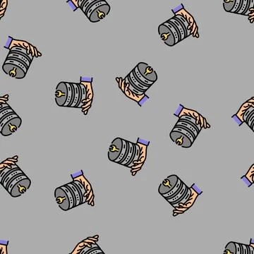 Server maintenance database vector seamless pattern 스톡 일러스트