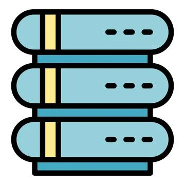 Server memory icon vector flat 스톡 일러스트