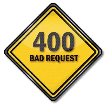 Server message 400 bad request Stock Illustration