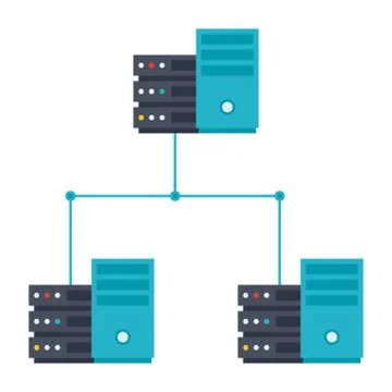 Server Network Icon Stock Illustration