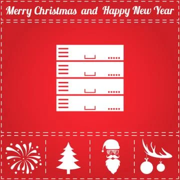 Server network Icon Vector 스톡 일러스트