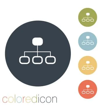 Server network. Stock Illustration