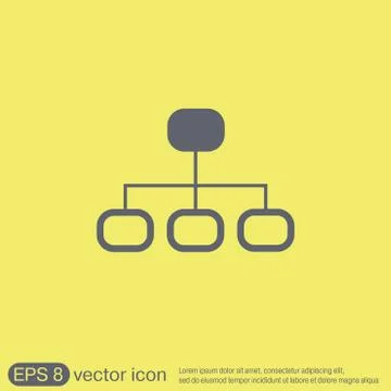 Server network. Stock Illustration