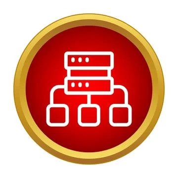 Server network structure connection displaying database concept Illustrazione stock