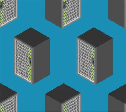 Server pattern seamless. Data center background Computer Stock Illustration