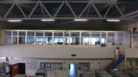 Server plant for crypto currency mining. Scene. Mining cryptocurrency. Bitcoin Stock Footage 104802233