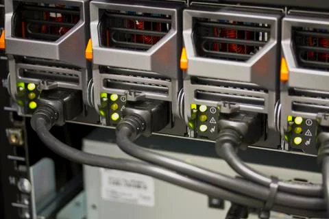 Server power supplies Stock Photos