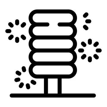 Server rack being attacked with exploding virus icons Stock Illustration