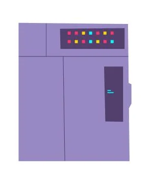 Server rack cartoon vector illustration Stock Illustration