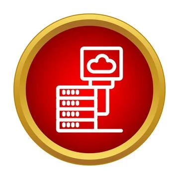 Server rack connecting to cloud storage data concept Illustrazione stock