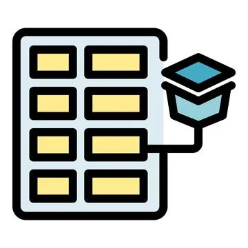 Server rack connecting to database, data center icon, cloud storage symbol Illustrazione stock