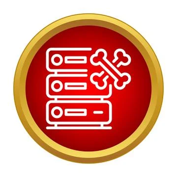 Server rack data breach or critical system failure イラスト素材