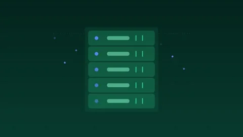 Server rack data center leds mint cloud loop Видео 342612350