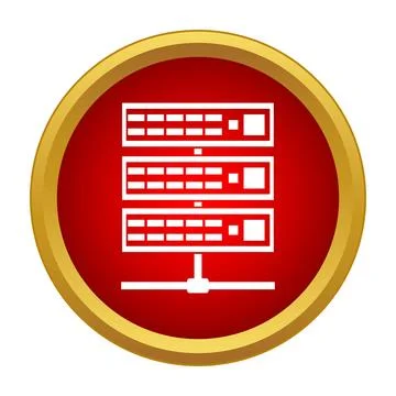 Server rack data center networking it infrastructure icon イラスト素材