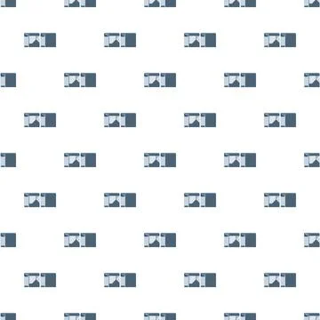 Server rack data center seamless computing pattern Stock Illustration