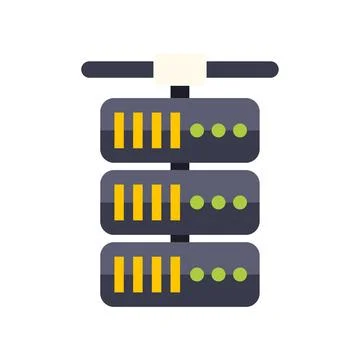 Server rack data storage and cloud computing icon イラスト素材