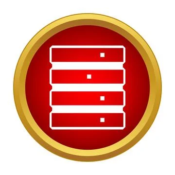 Server rack data storage networking technology icon イラスト素材