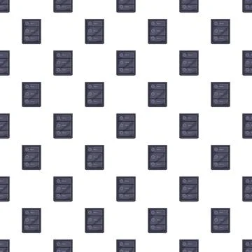 Server rack data storage seamless computing pattern background イラスト素材