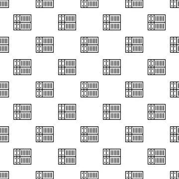 Server rack data technology seamless pattern design 库存插图