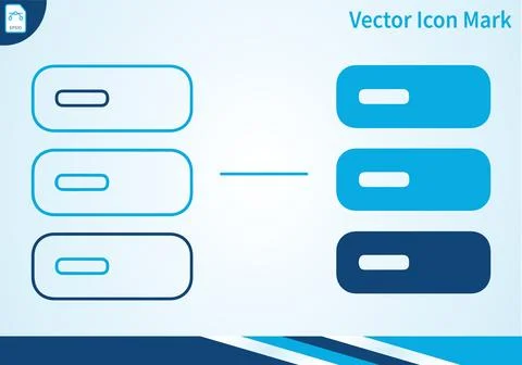 Server rack database icons for cloud storage and technology. Stock Illustration