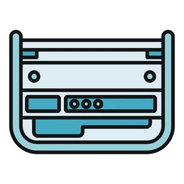 Server rack hardware icon for technology and data 스톡 일러스트