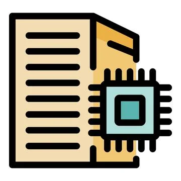 Server rack housing powerful microchip, enhancing data processing capabilitie Stock Illustration