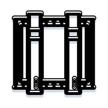 Server rack icon illustrating technology and data management イラスト素材