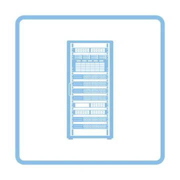 Server rack icon Stock Illustration