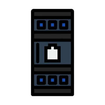 Server Rack Icon Stock Illustration