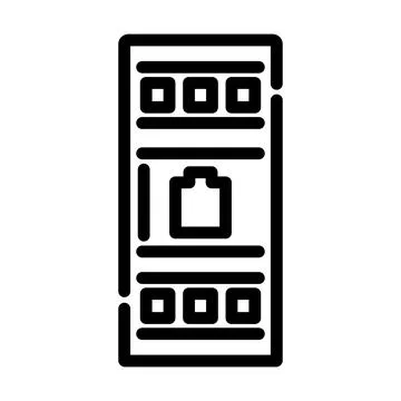 Server Rack Icon Stock Illustration