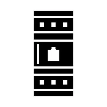 Server Rack Icon Stock Illustration