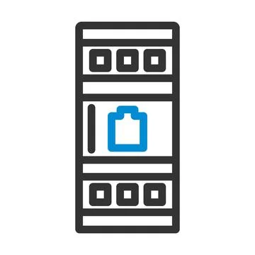 Server Rack Icon Stock Illustration