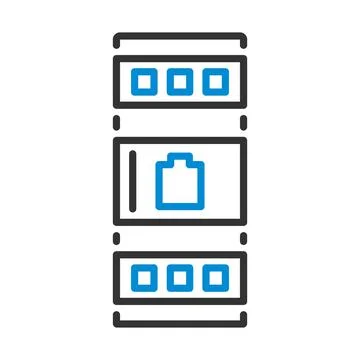 Server Rack Icon Stock Illustration