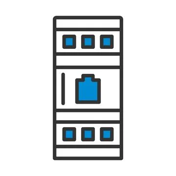 Server Rack Icon Stock Illustration