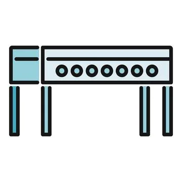 Server rack icon representing cloud computing infrastructure Stock Illustration